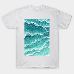 Wave pattern painting T-Shirt